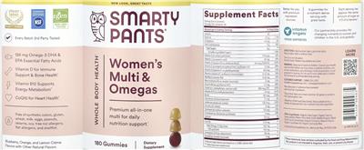 Photo of the SmartyPants Women's Multi & Omegas label