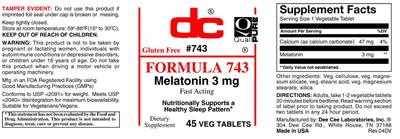 Photo of the DC Formula 743 label