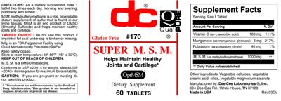 Photo of the DC Super M.S.M. label