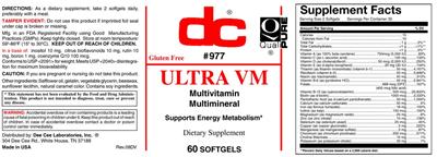 Photo of the DC Ultra VM label