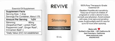 Photo of the Revive Slimming label