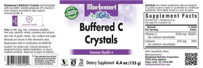 Photo of the Bluebonnet Buffered C Crystals label