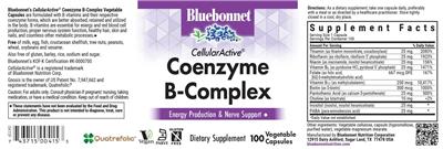Photo of the Bluebonnet CellularActive Coenzyme B-Complex label