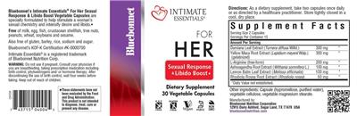 Photo of the Bluebonnet Intimate Essentials For Her Sexual Response & Libido Boost label