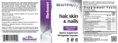 Photo of the Bluebonnet Beautiful Ally Hair, Skin & Nails label