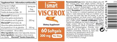 Photo of the SuperSmart Viscerox 300 mg label