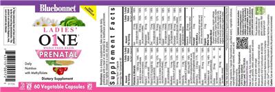 Photo of the Bluebonnet Ladies' One Prenatal label