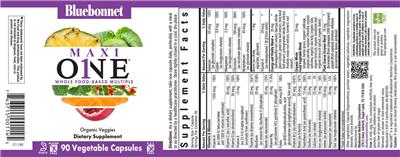 Photo of the Bluebonnet Maxi One label