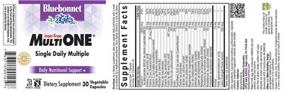 Photo of the Bluebonnet Multi One Iron-Free label