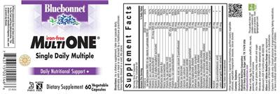 Photo of the Bluebonnet Multi One Iron-Free label
