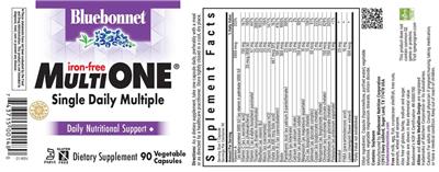 Photo of the Bluebonnet Multi One Iron-Free label