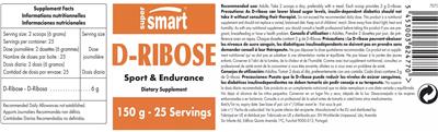 Photo of the SuperSmart D-Ribose label