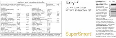 Photo of the SuperSmart Daily 1 label