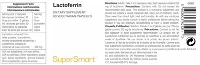 Product label for Lactoferrin