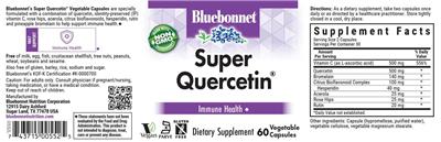 Photo of the Bluebonnet Super Quercetin label