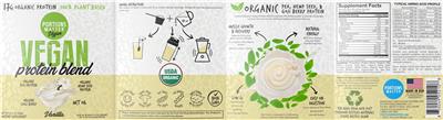 Photo of the Portions Master Vegan Vegan Protein Blend Vanilla label