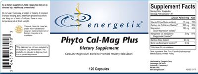 Photo of the Energetix Phyto Cal-Mag Plus label