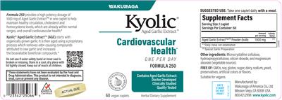 Photo of the Kyolic Kyolic One Per Day Formula 250 label