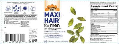 Photo of the Country Life Maxi-Hair for Men label