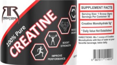 Photo of the R&R Innovations 100% Pure Creatine label