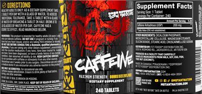 Photo of the Mutant Caffeine label