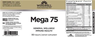 Photo of the Windmill Mega 75 label
