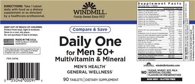 Photo of the Windmill Daily One for Men 50+ label