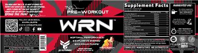 Photo of the FINAFLEX WRN Pre-Workout Fruit Punch label