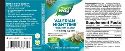 Valerian Nighttime 320 mg