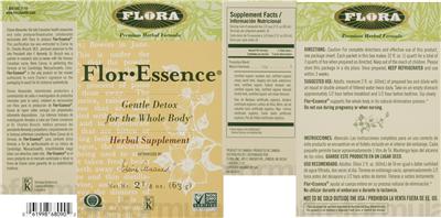 Photo of the Flora Flor-Essence label