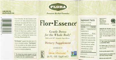 Photo of the Flora Flor-Essence label