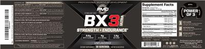 Photo of the PMD BX3 Ultra Unflavored label