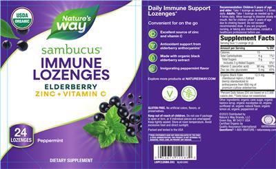 Sambucus Immune Lozenges Peppermint