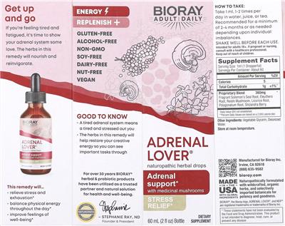 Photo of the Bioray Adult Daily Adrenal Lover label