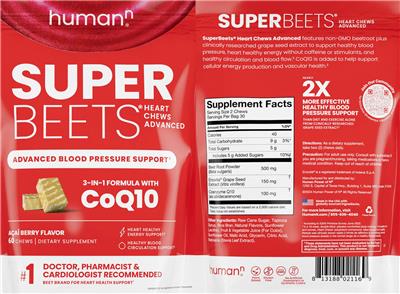 Originaletikett: Super Beets Acai Berry Flavor