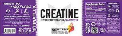Original label: Creatine Fruit Punch