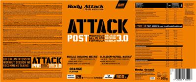 Originaletikett: Attack 3.0 Orange Flavour