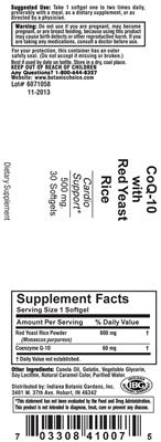 CoQ-10 With Red Yeast Rice