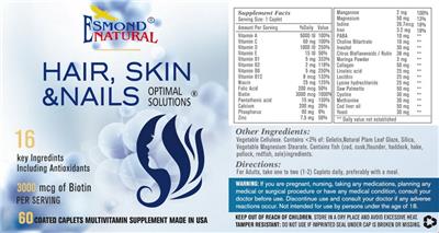 Photo of the Esmond Natural Hair, Skin & Nails label
