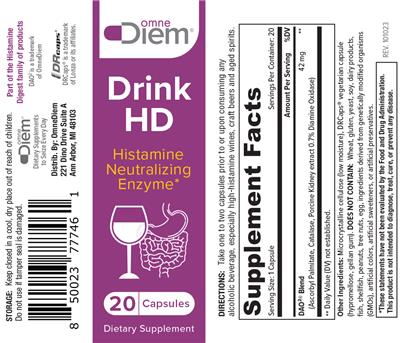 Photo of the OmneDiem Drink HD label