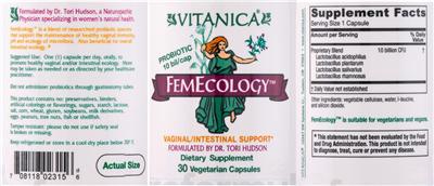Photo of the Vitanica FemEcology label