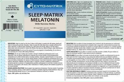 Product label image for Sleep-Matrix Melatonin