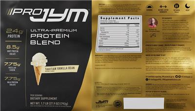 Photo of the JYM Supplement Science Pro JYM Tahitian Vanilla Bean label