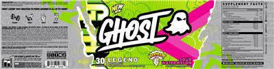 Photo of the GHOST Legend Warheads Sour Watermelon label