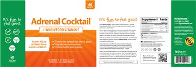 Photo of the Jigsaw Health Adrenal Cocktail + Wholefood Vitamin C label
