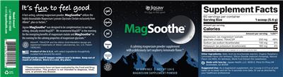 Photo of the Jigsaw Health MagSoothe Tart Raspberry Lemonade Flavor label