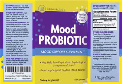 Label of Mood Probiotic