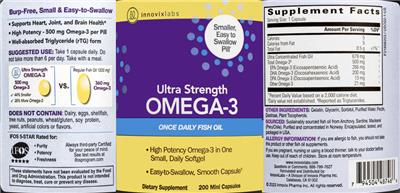 Originaletikett: Ultra Strength Omega-3