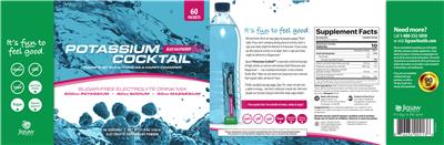 Photo of the Jigsaw Health Potassium Cocktail Blue Raspberry Sugar-Free label
