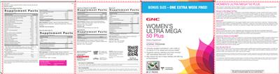 Photo of the GNC Women's Ultra Mega Fish Oil With CoQ10 label